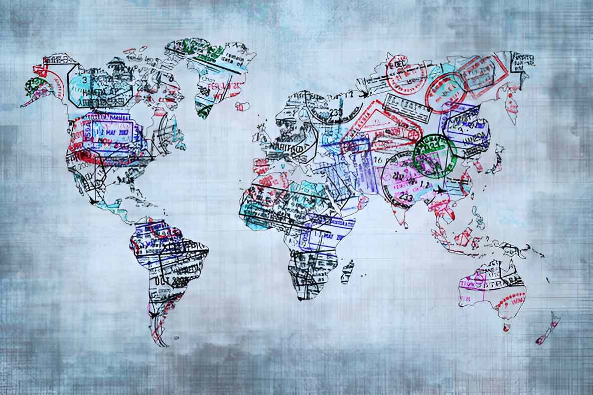 Traveler preparing high-risk travel survival kit